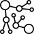 Connection, lines connecting with circles to visualise the relation to formal degrees